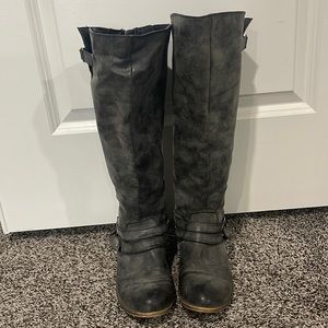 Madden Girl Knee High Leather Boots